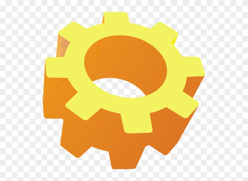 3d Yellow Cogwheel Or Gear Design - Gear #507523