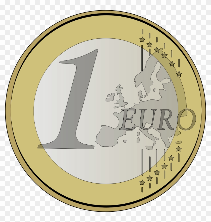 1 Euro Coin Euro Sign Euro Coins Clip Art - 1 Euro Coin Euro Sign Euro Coins Clip Art #507563