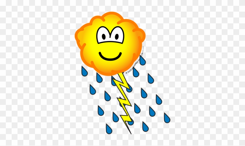 Thunder Cloud Emoticon - Emoticon #507659