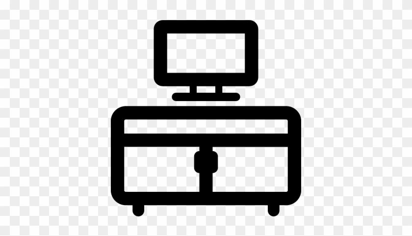 Tv Stand Vector - Tv Cabinet Icon #507681