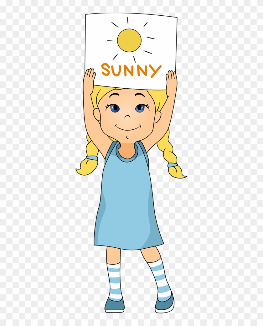 Sunshine Clip Art Girl - Weather Man Clip Art #507907