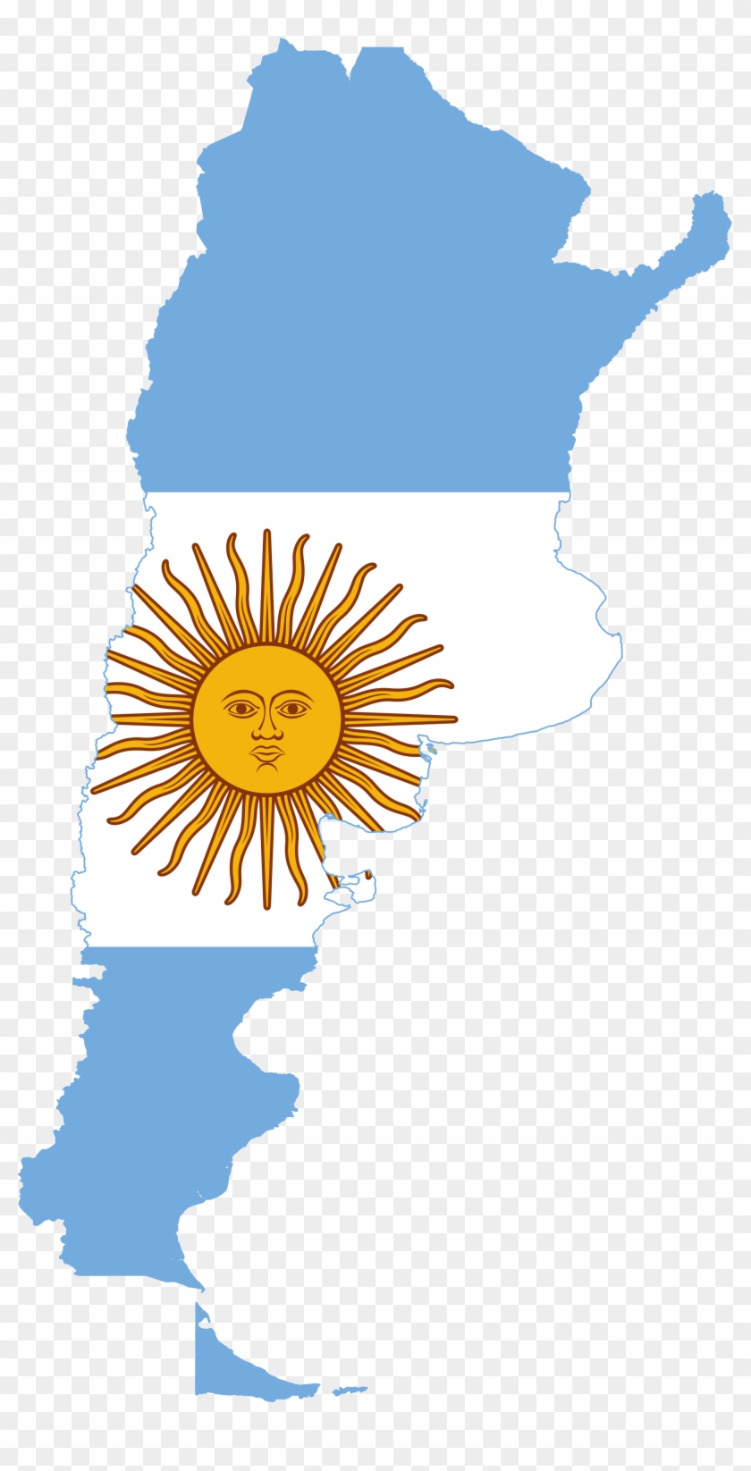 Argentina Flag And Map #508047