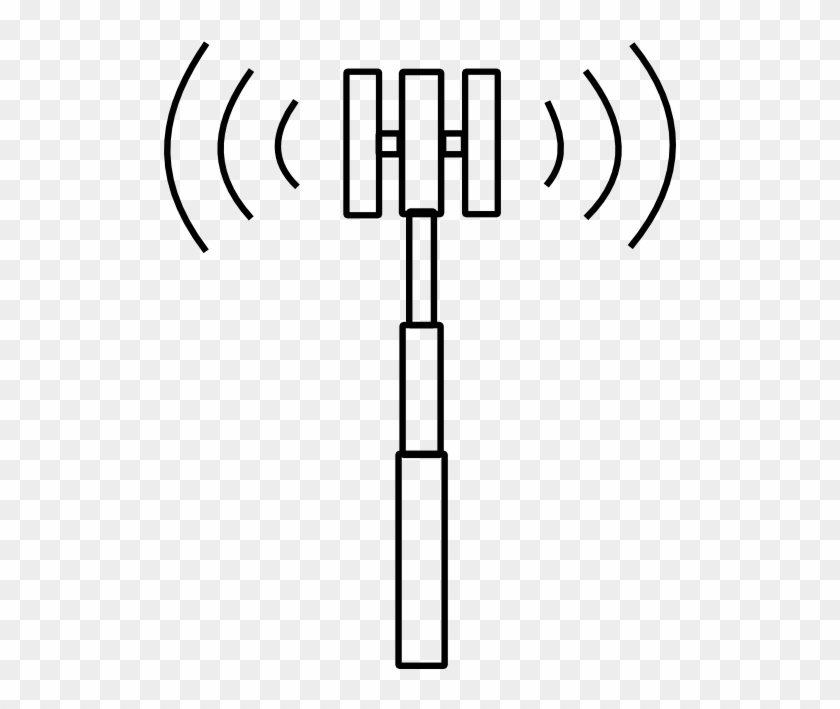 Tower Clipart Cell Site - Cell Phone Tower Icon #508175