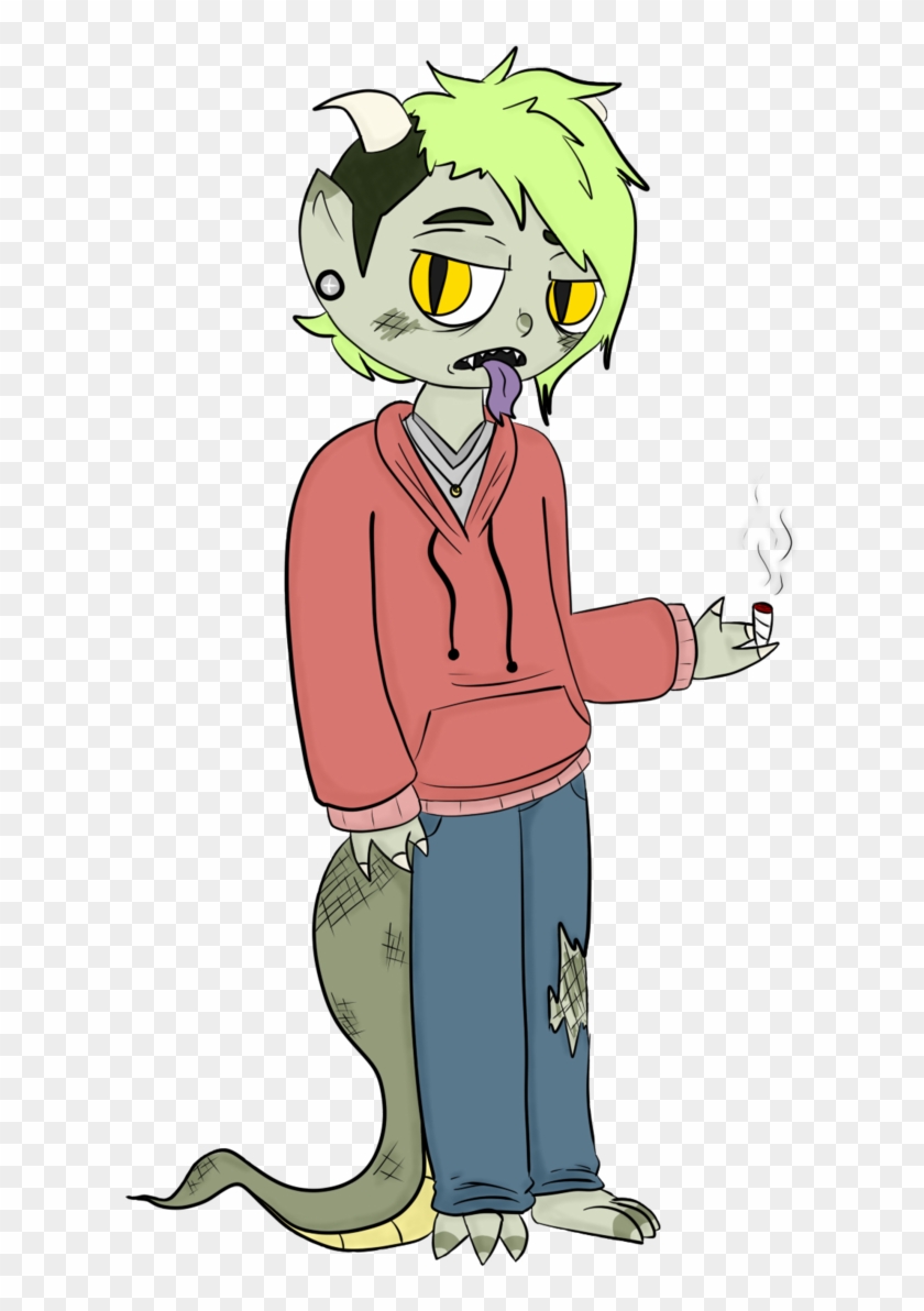 Tired Lizard Boi By Jovialtrees - Cartoon #508212