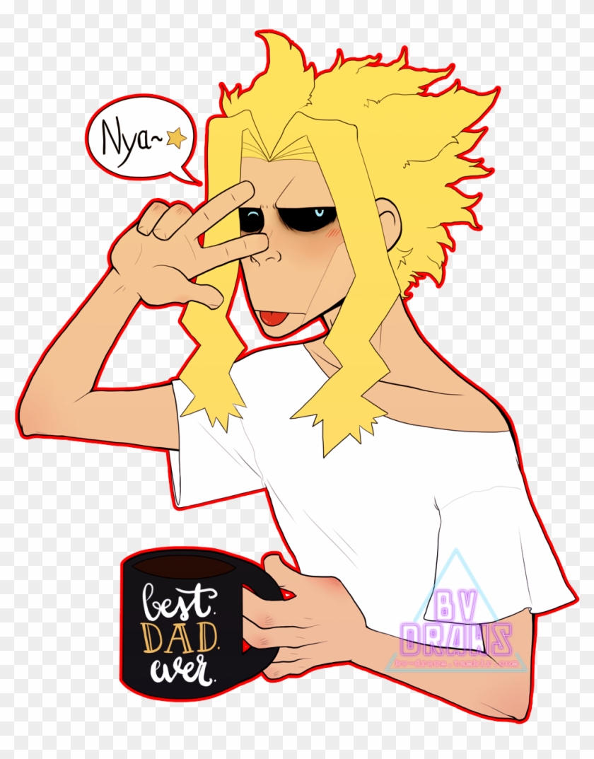 All Might Being Cute And Tired - Cartoon #508339