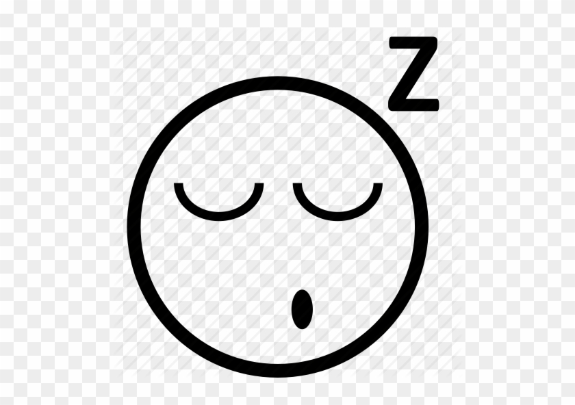 Sleepy Smiley Clipart - Sleepy Smiley Black And White #508404