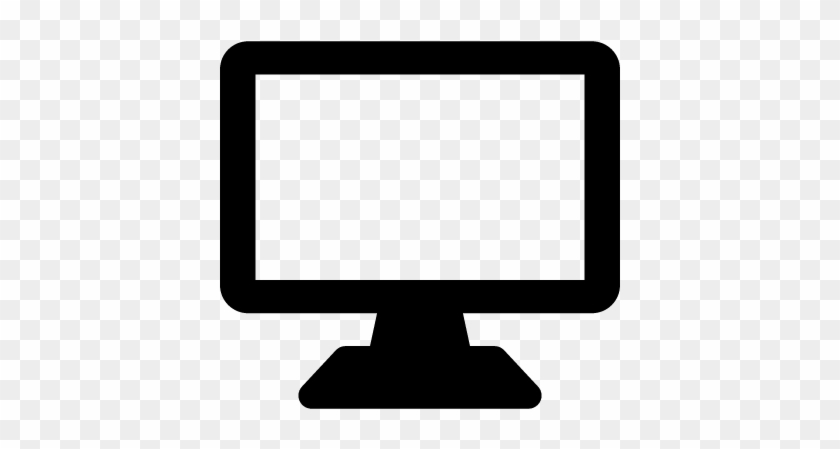 Computer Monitor Plain Vector - Computer Monitor #508459