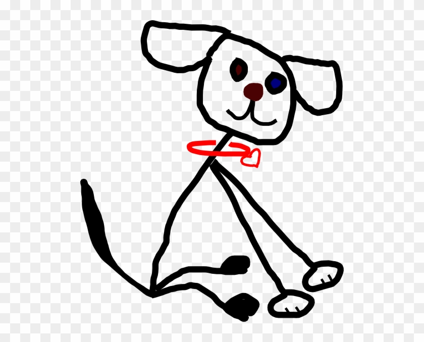 Stick Figure Kids/dog Clip Art At Clker - Dog Stick Figure Drawing #508471