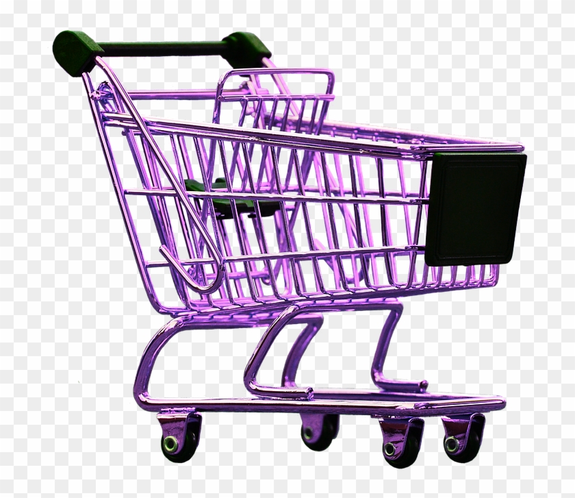 Shopping Cart, Pink, Isolated, Exemption, Cut Out - Shopping Cart Png #508541