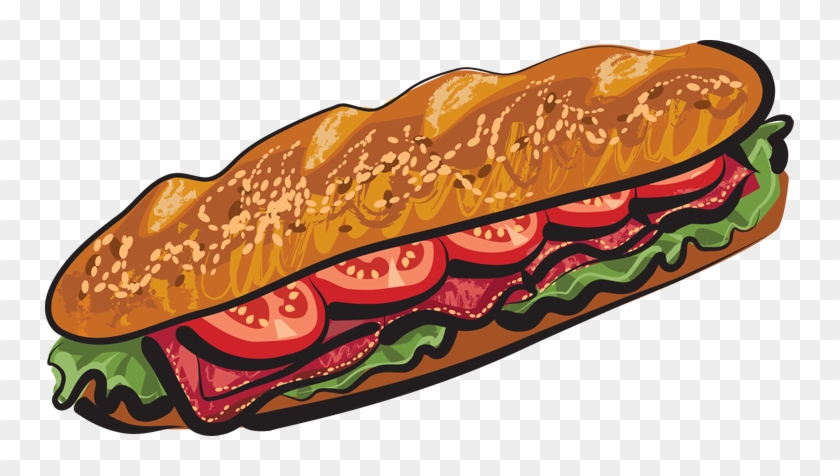 Sandwich - Clipart - Submarine Sandwich Clip Art #508560