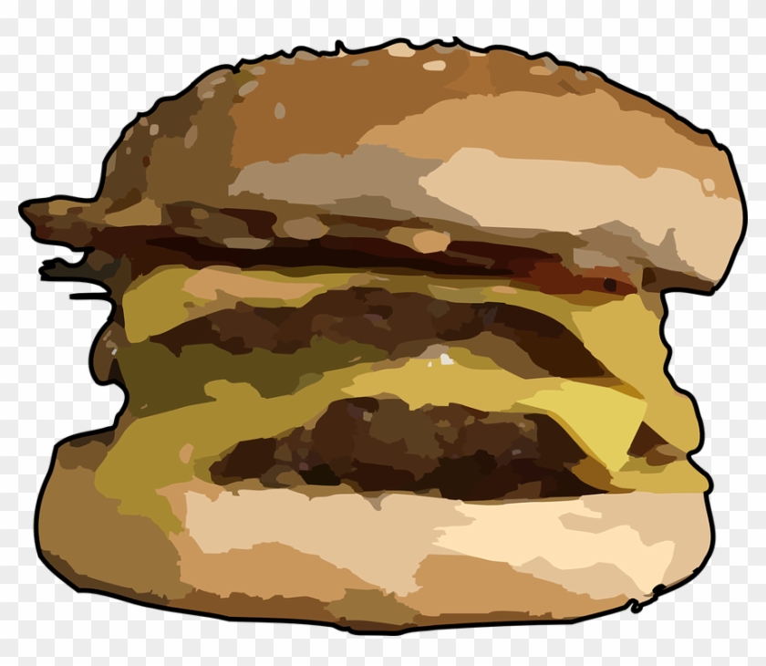 Salami Sandwich Cliparts 28, - Burger King Quad Stacker #508562
