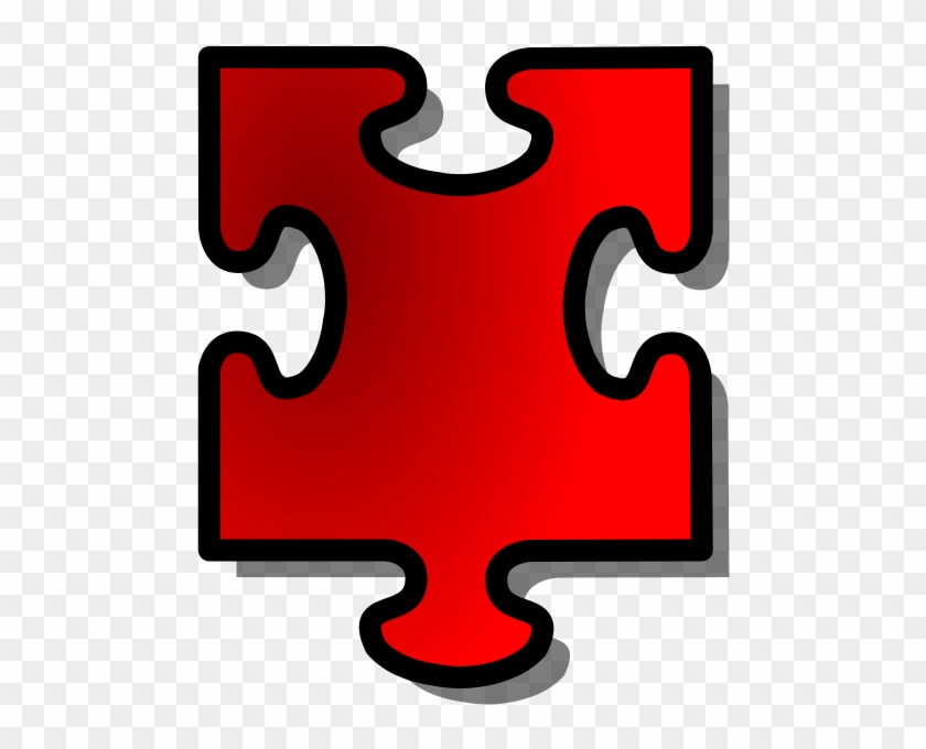 Free Red Jigsaw Piece 15 - Puzzle Pieces Clip Art #508619