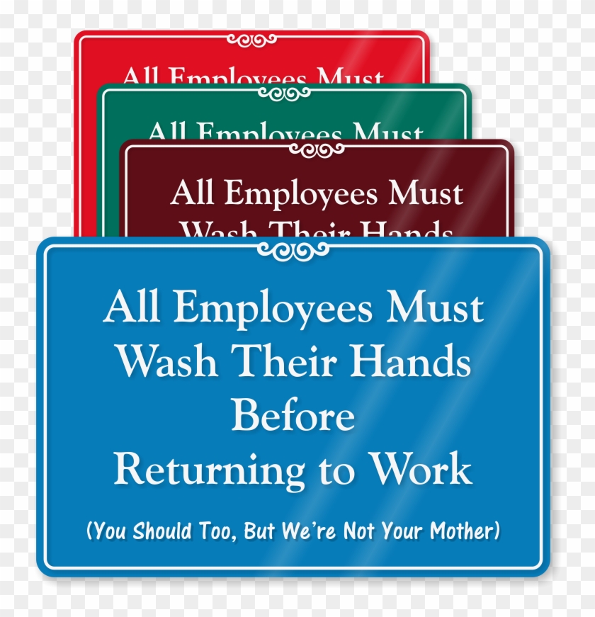 All Employees Wash Hands Before Returning To Work Wall - Keep The Room Clean And Tidy #508665