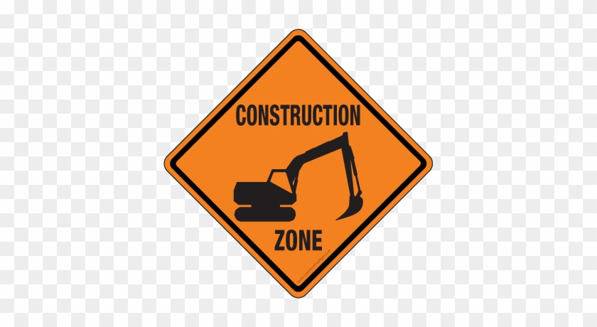 Blank Construction Sign Clipart - Road Work Ahead Sign #508867