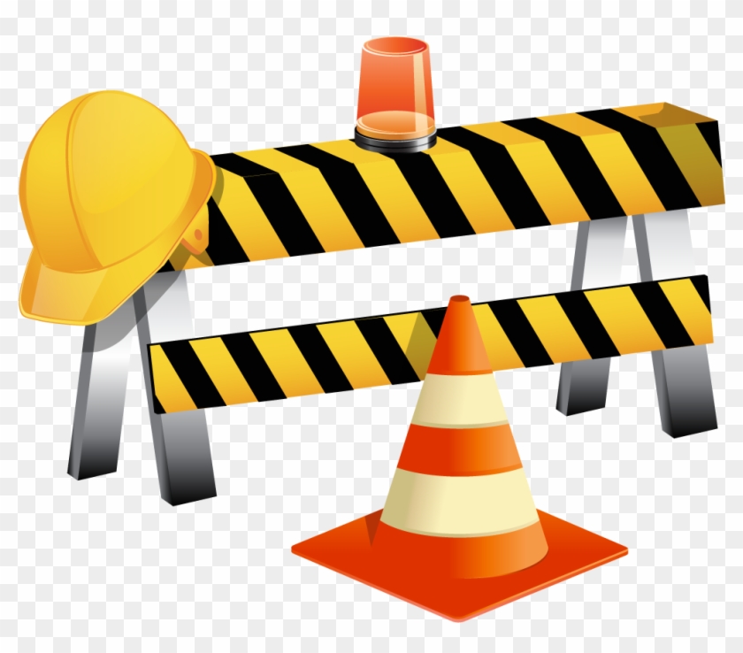 Clip Art Vector Flagger Working On Road Construction - Safety First Construction Png #508888