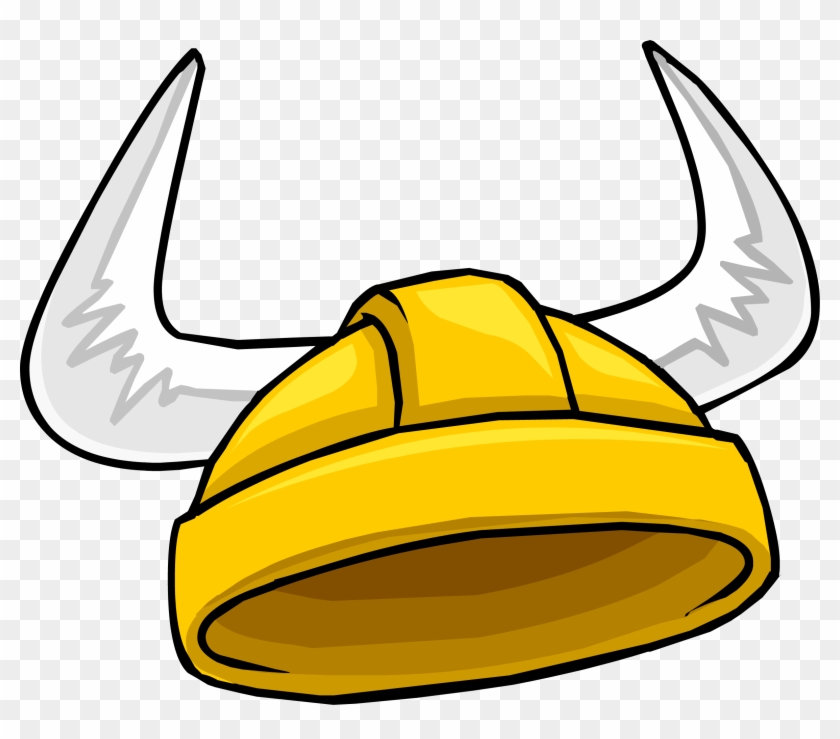 Gold Viking Helmet - Viking Helmet Club Penguin #509087