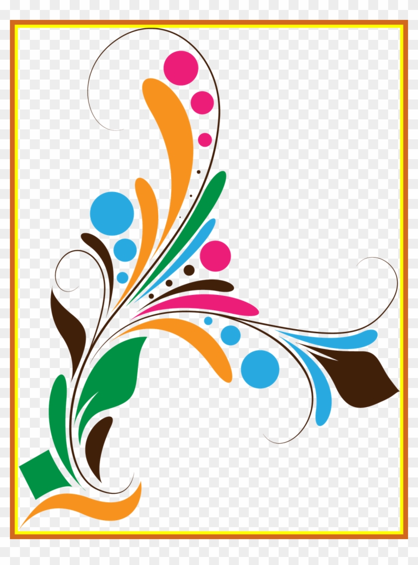 Inspiring Floral Design Png Backgrounds Borders And - Flower Design Png -  Free Transparent PNG Clipart Images Download