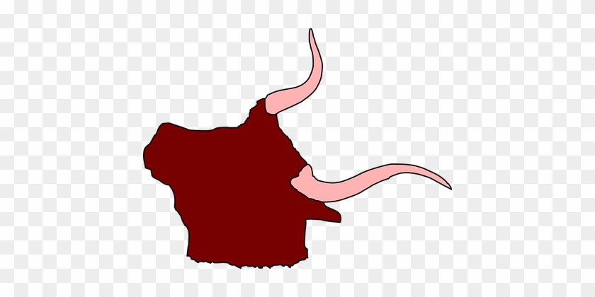 Head, Farm, Bull, Horns, Animal, Mammal - Animal Horn Clipart #509099