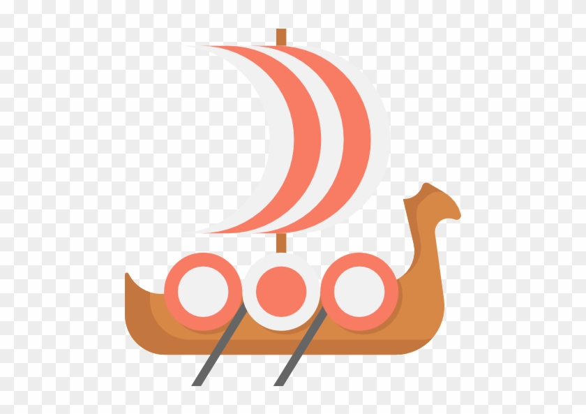 Viking Ship Free Icon - Viking Ships #509129