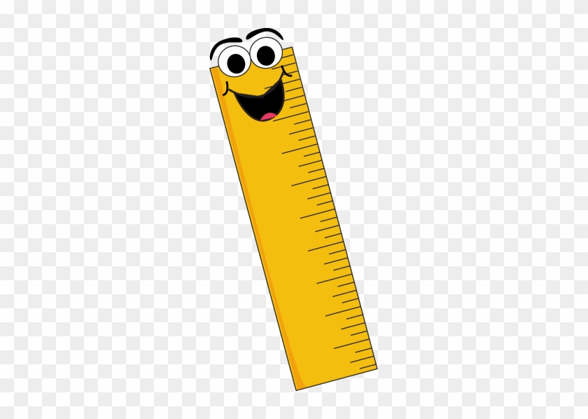 Yellow Cartoon Ruler - Ruler Cartoon Png #509151