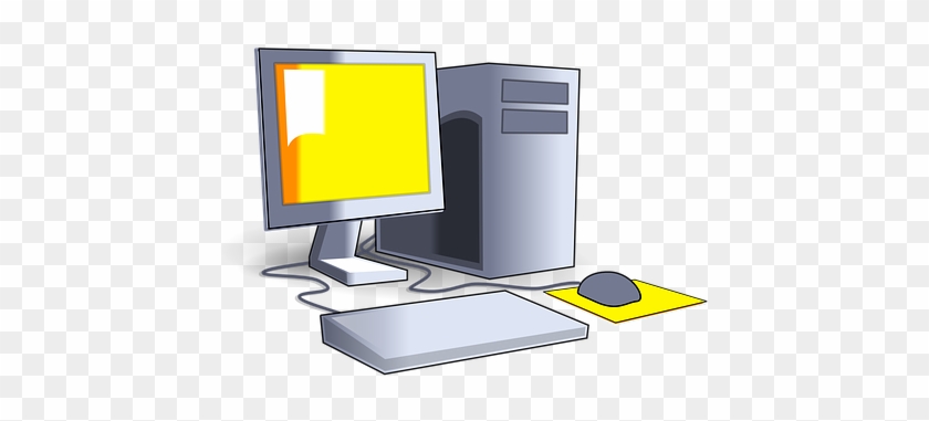 Computer, Desk, Business, Work - Computer Clipart #509245