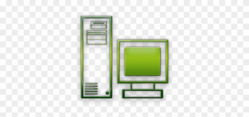 Computer Clipart Green - Icon Green Computing Png #509249