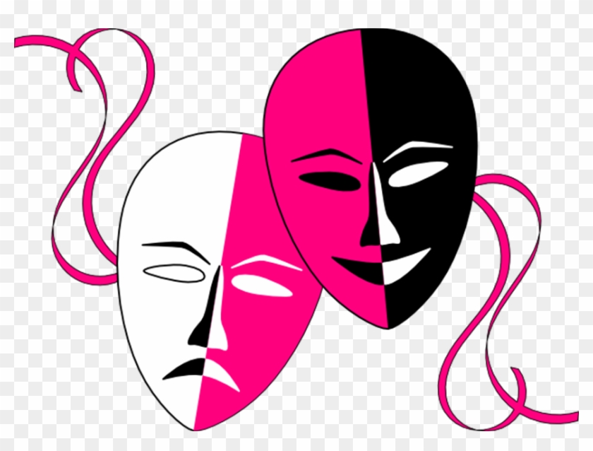 Actor Clipart Drama Faces - Transparent Comedy And Tragedy #509451
