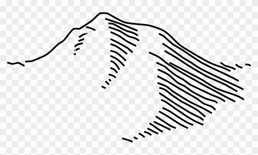 Black And White Mountain Clip Art #509507