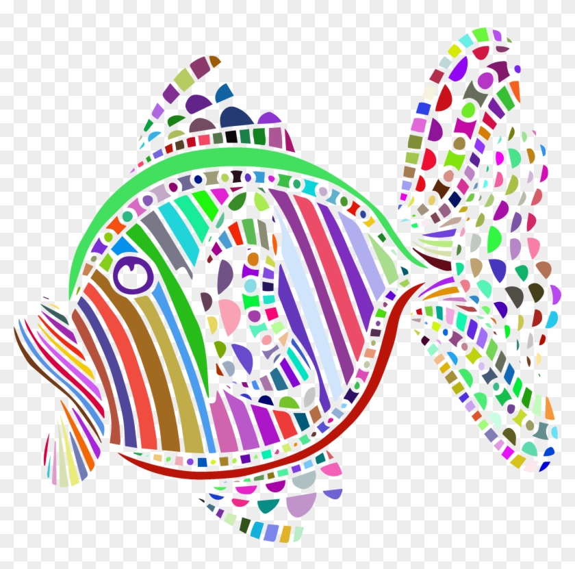 Clipart Abstract Colorful Fish - Abstract Clipart #509519
