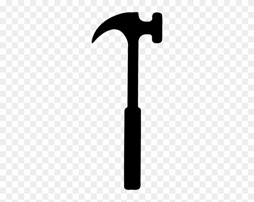 Straight Hammer Clip Art - Hammer Clipart Black And White #509529