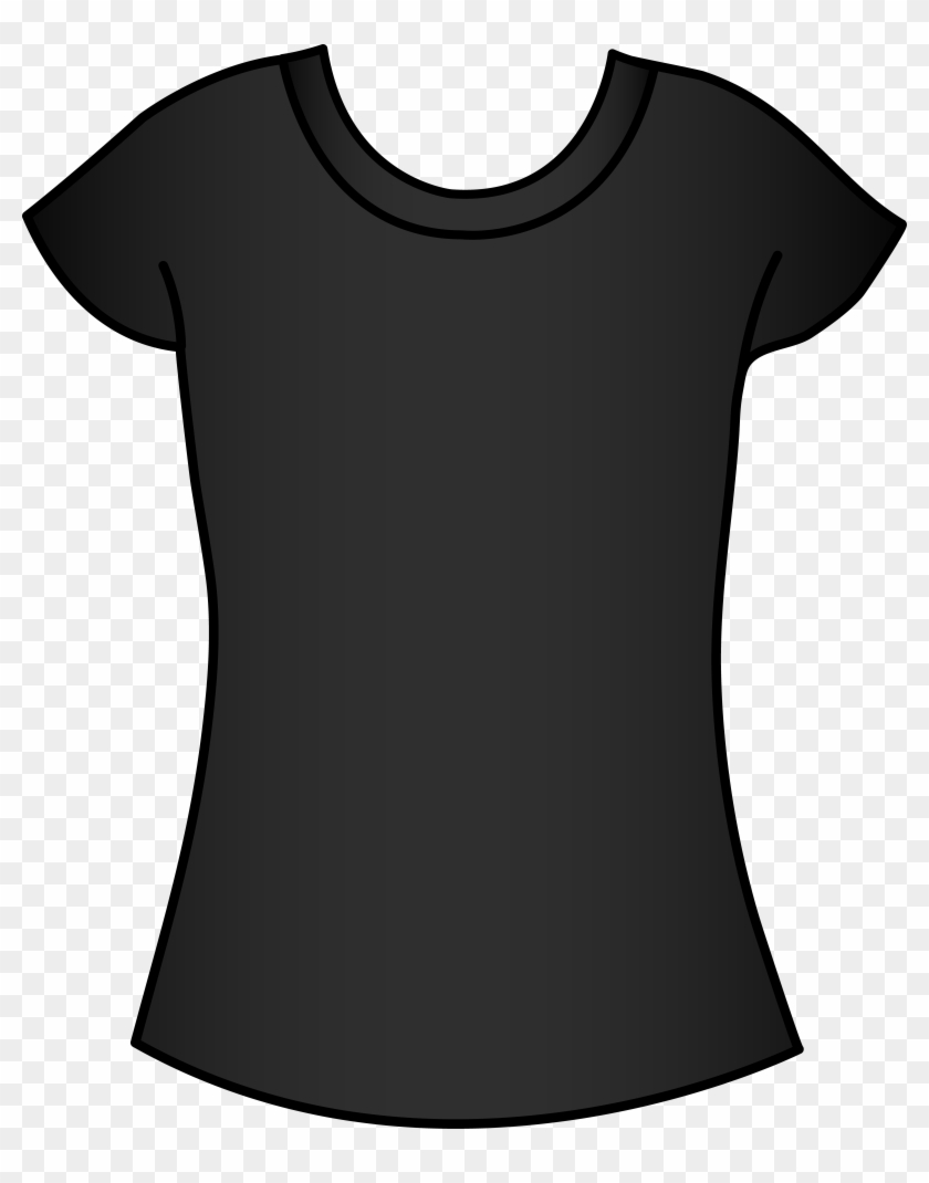 Womens Black T Shirt Template - T-shirt #509549
