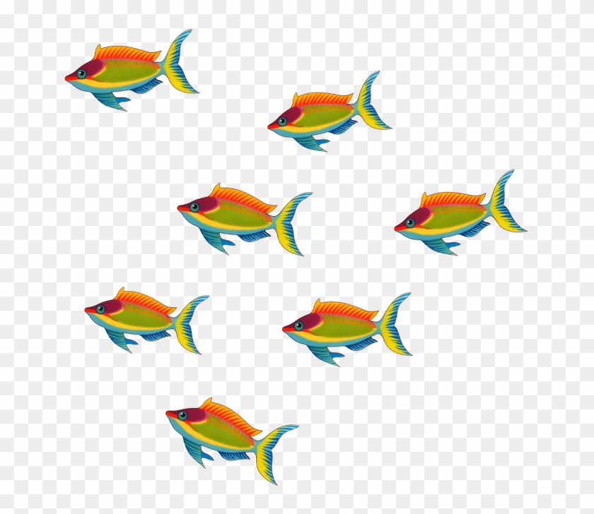 Six Fish Cliparts - Six Fish Clipart #509617