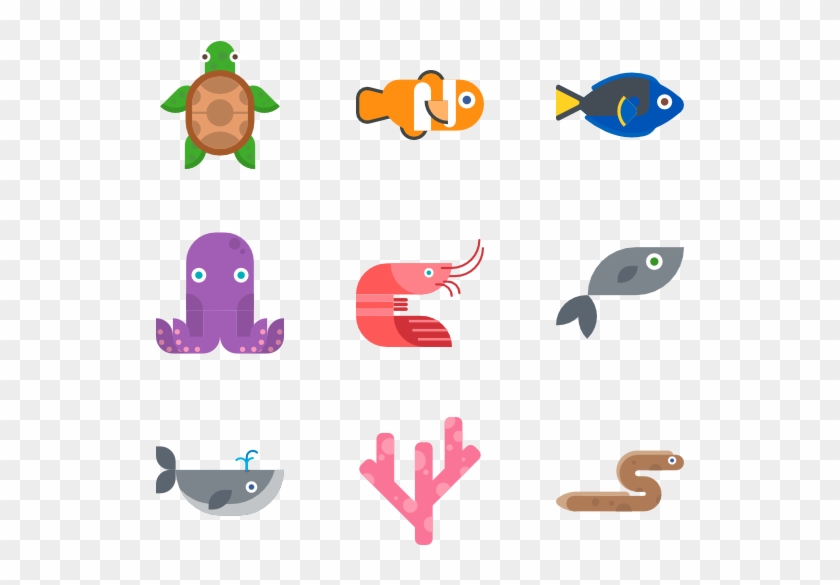 Fish Icon Flat - Fish Icon Flat #509626