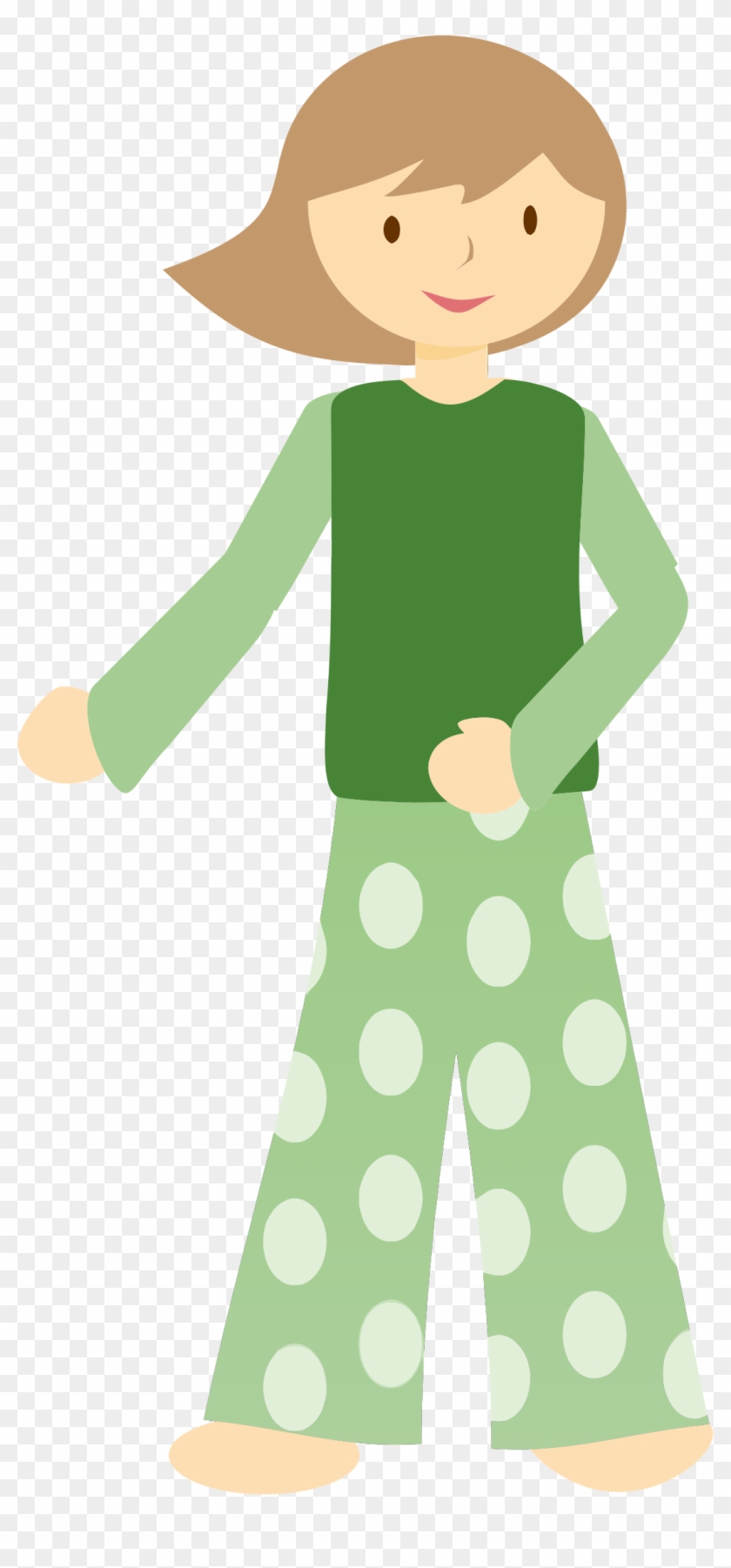 Woman Clipart Pajamas - Girl Pajamas Png #509722