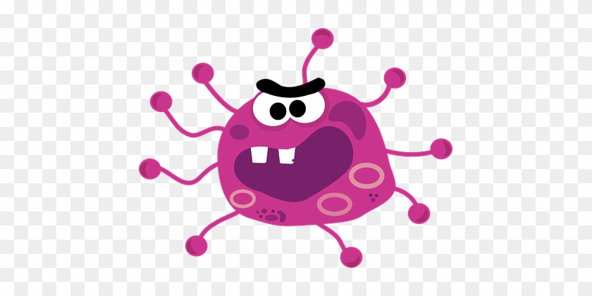 Germ Bacillus Angry Fight Against Illness - Virus Clipart #509765