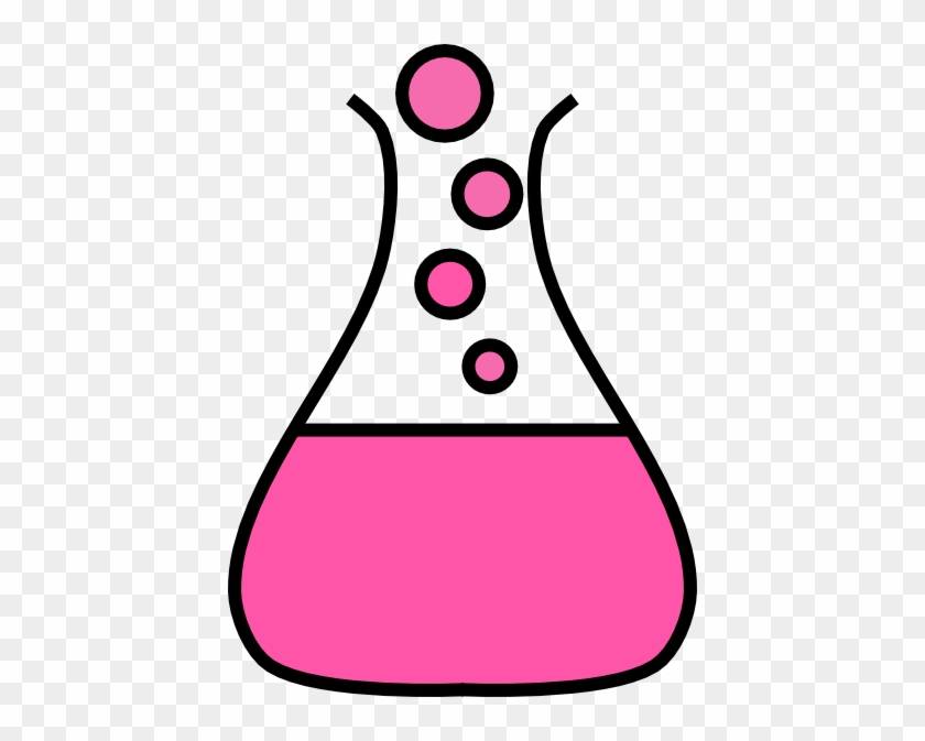 Science Clipart Pink - Bubbling Test Tube Clipart #509993