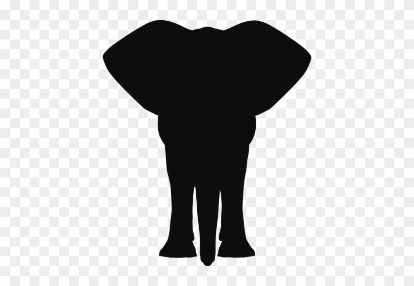Standing Elephant Silhouette Public Domain Vectors - Elephant Silhouette #510033