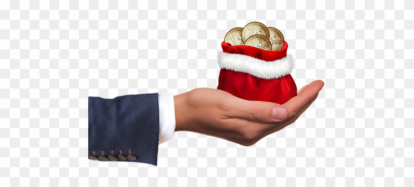 Christmas Money, Money, Gift - Transparent Santa Hand #510111