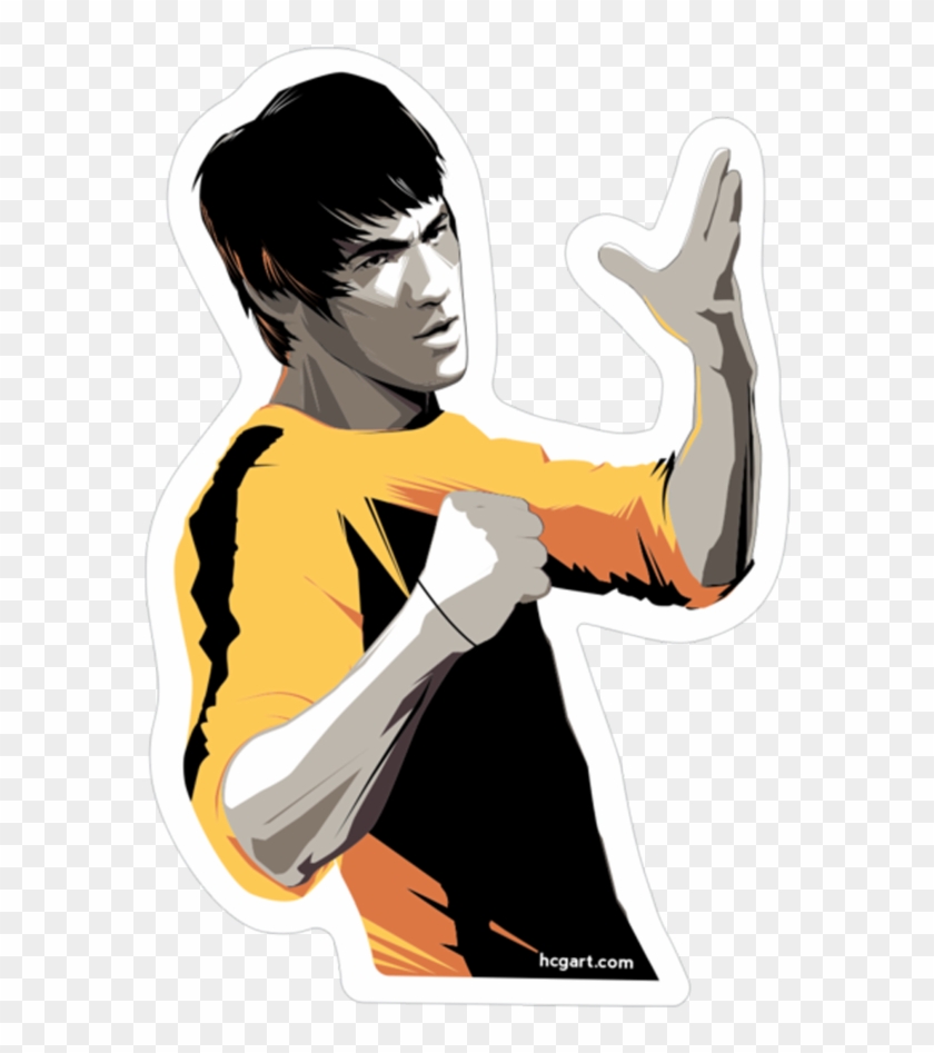 "lee" Sticker By Craig Drake - Way Of The Dragon ↩ Bruce Lee #510129