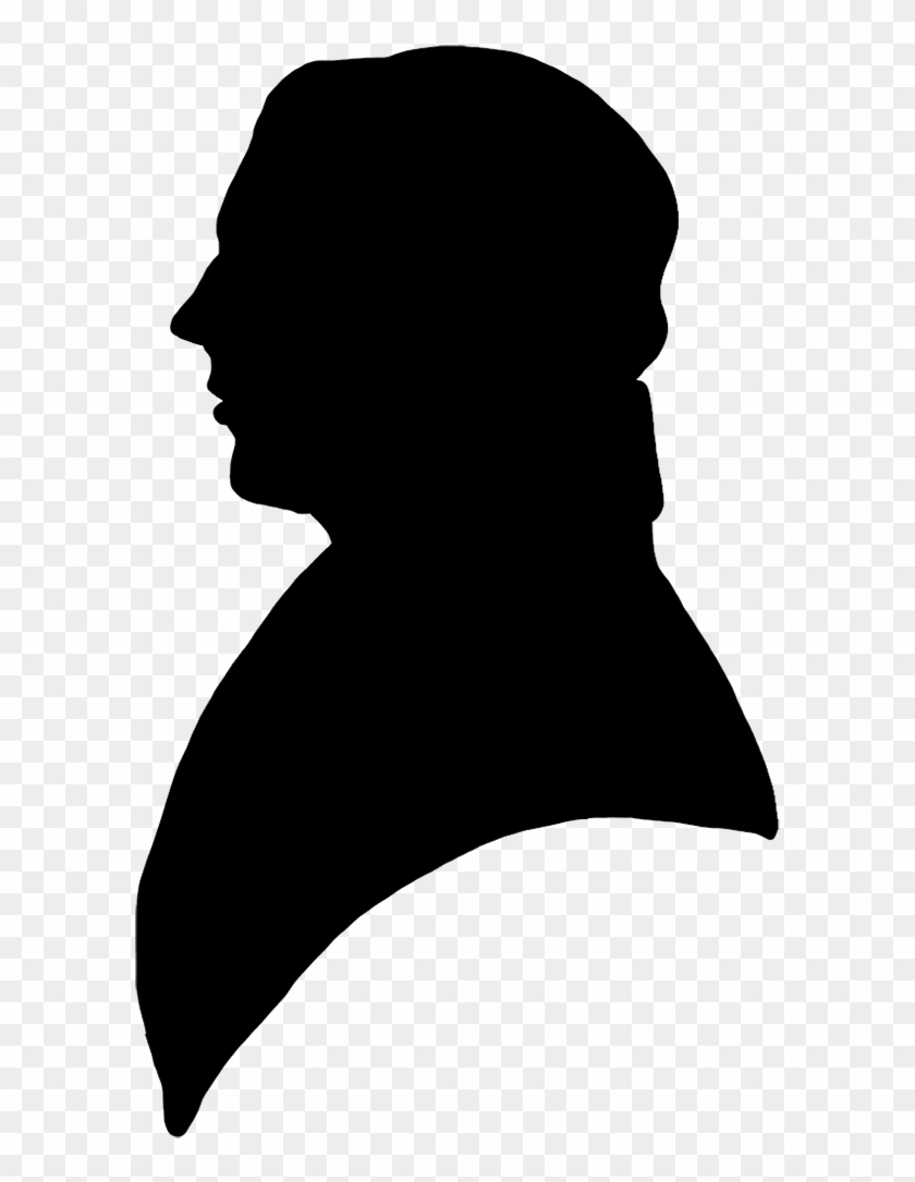 Victorian Silhouette Clipart - Old Man Profile Silhouette #510158