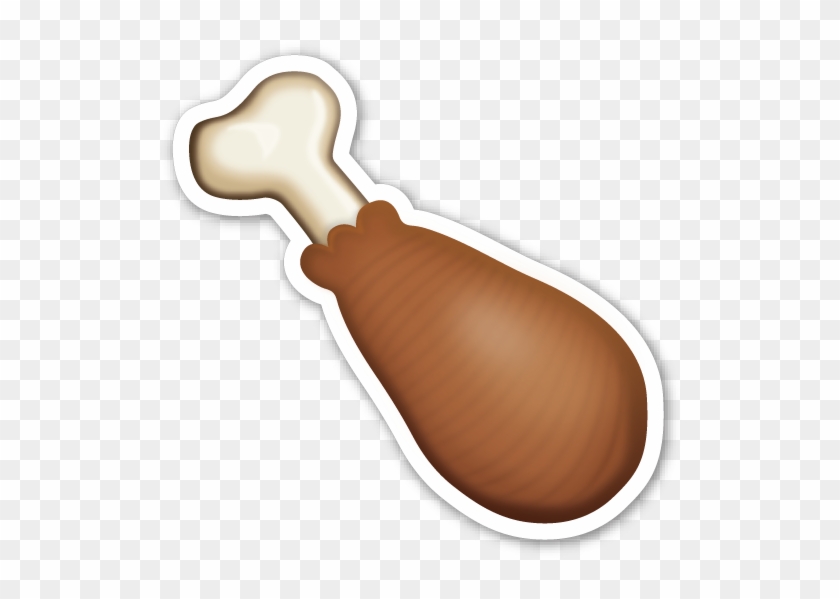 Poultry Leg - Emoji Chicken Leg Png #510182