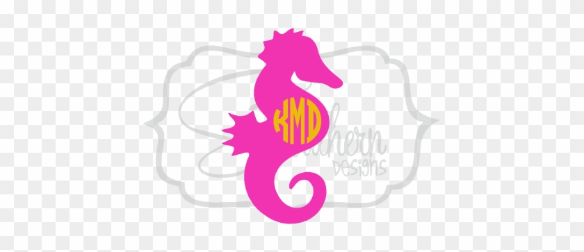 Seahorse Monogram - Seahorse Silhouette Png #510367