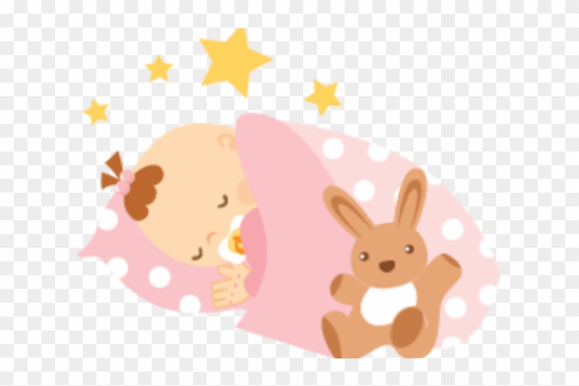 Baby Girl Clipart Sleeping - Baby Girl Sleeping Clip Art #510460