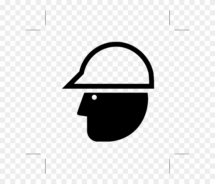 Icon Head Protection, Helmet, Sign, Symbol, Icon - Hard Hat #510709