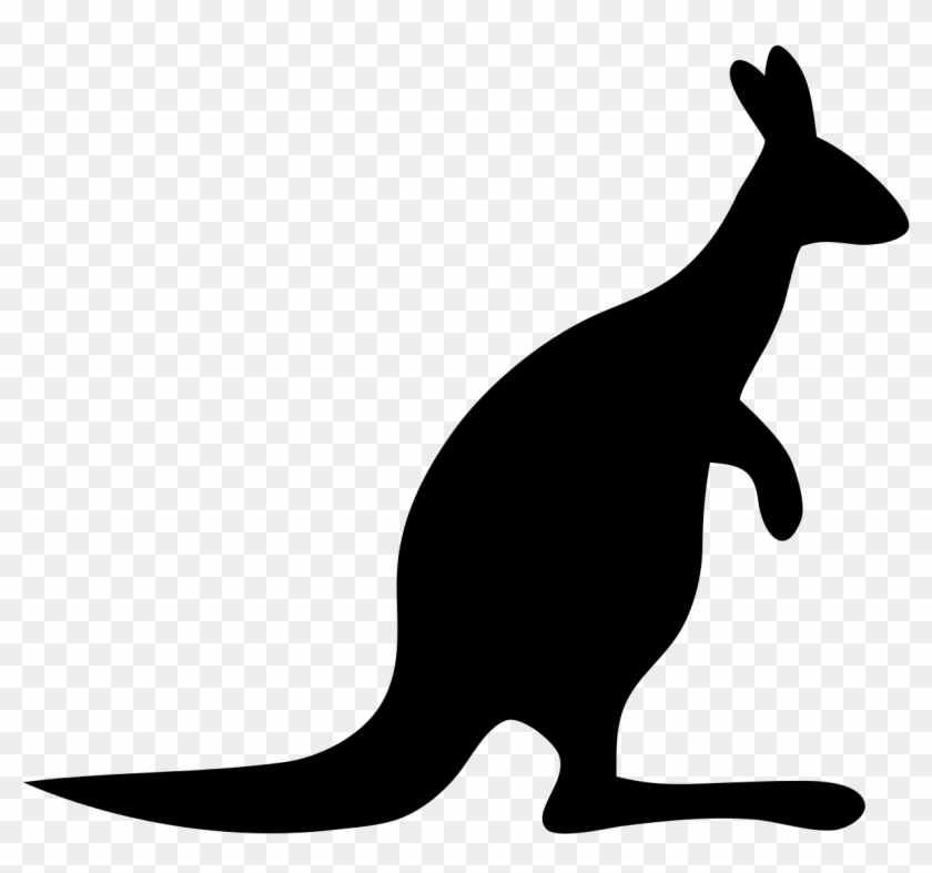 Kangaroo Clipart Black And White Free Images 3 Wikiclipart - Australia Kangaroo Icon #510916