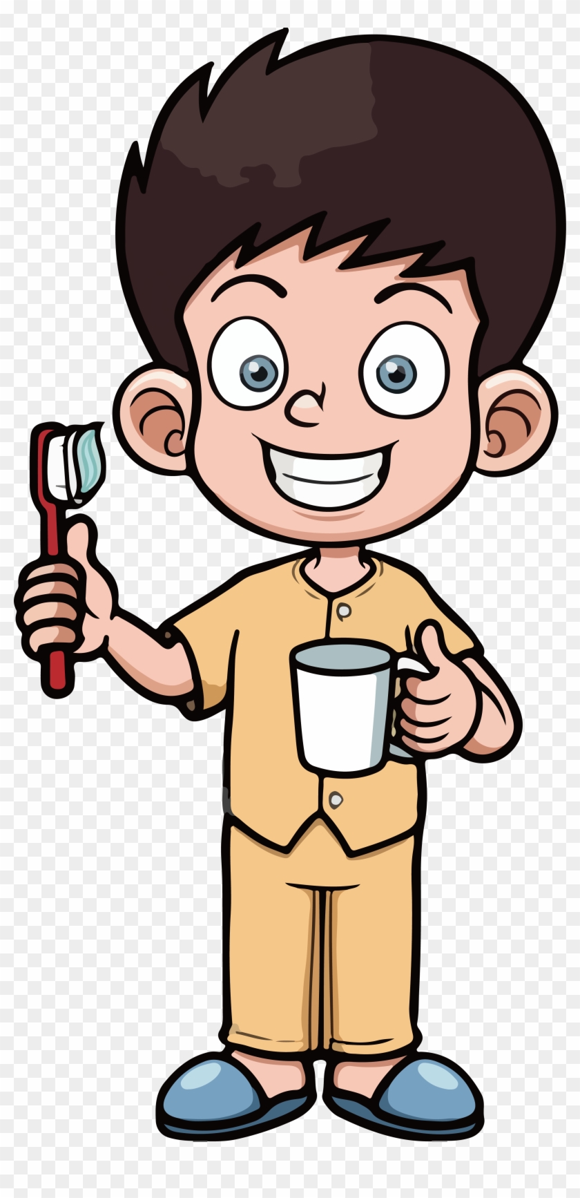 Tooth Brushing Dentistry Cartoon - Tooth Brushing Dentistry Cartoon #511094