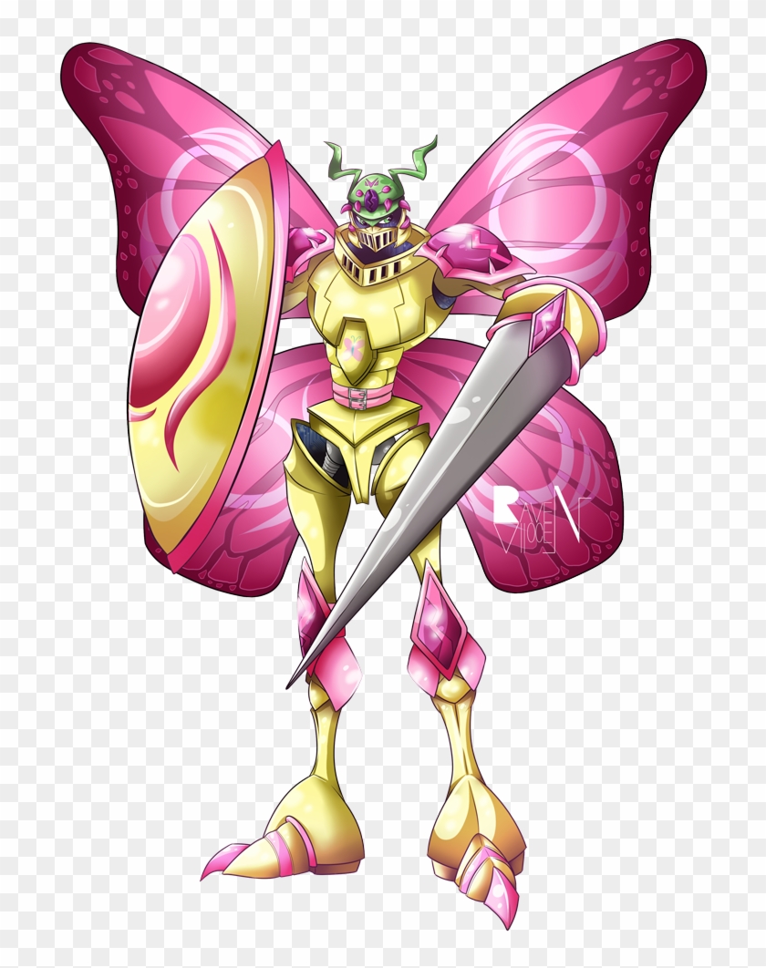 Allocen, Butterfly Wings, Crossover, Digimon, Dukemon, - Action Figure #511027