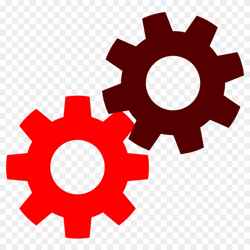 Gears Clipart Red #511355