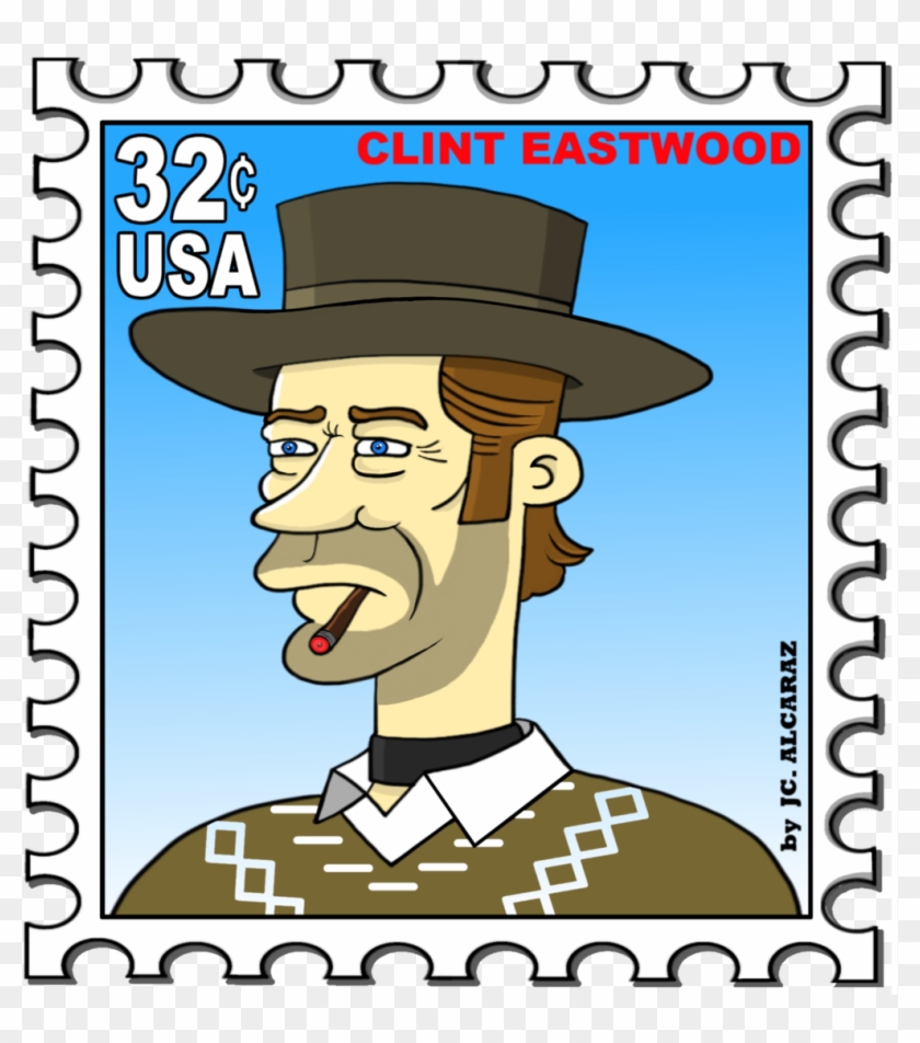 Sello Usa Clint Eastwood By Jcalcaraz Sello Usa Clint - Postage Stamp #511360