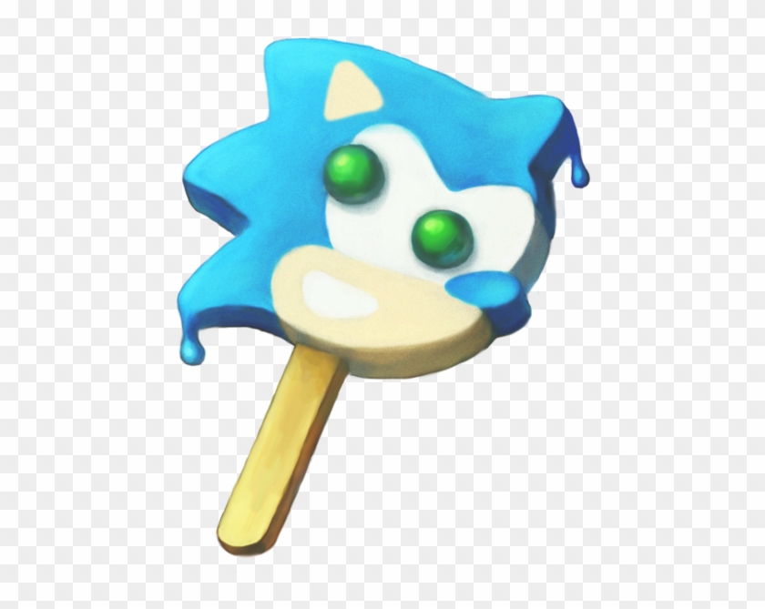 Mrenter 83 18 Sonic Popsicle By Cortoony - Cartoon Character Popsicles Png #511383